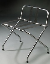 Portamaletas Acero con respaldo